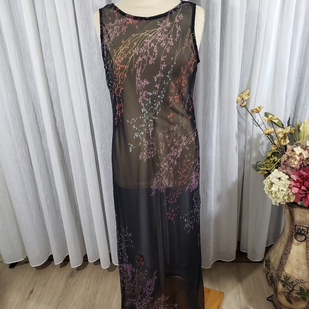 Carol  Little Petite size L chiffon  cover up.